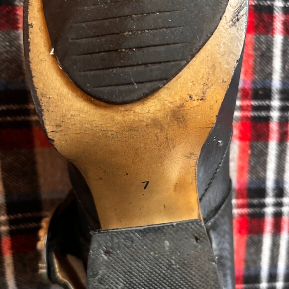 John Fluevog PREPARE LEADER PLATFORM BLACK LEATHER MARY JANES  Orig $429 Size 7 - Picture 6 of 11